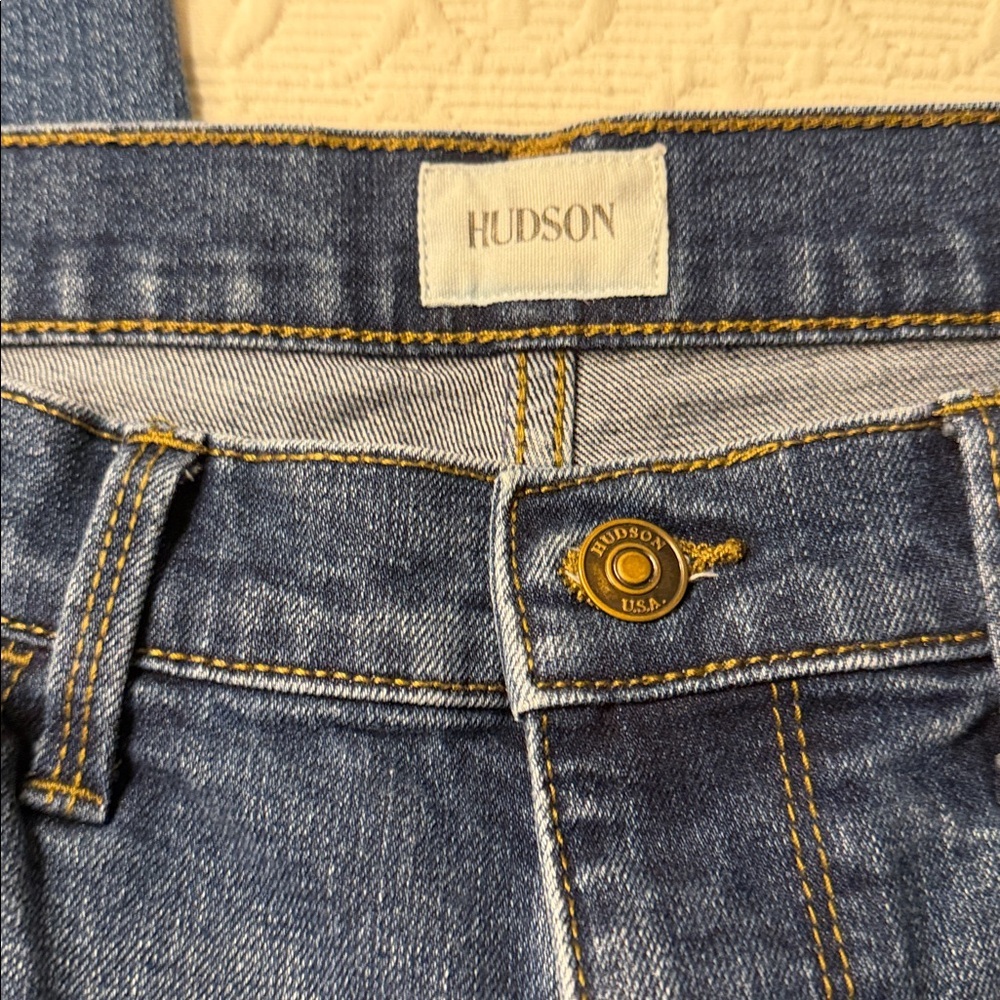 Hudson Blair Jeans Dark Blue High Rise Boot Leg Denim. Size 31 - Picture 4 of 10
